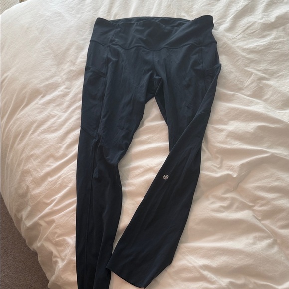 Midnight blue fast and free 25” Leggings size 10 with pocket non reflective - Picture 1 of 4